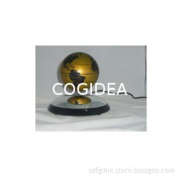 Customized Logo Gold Magnetic Levitating Globe 4 Inch Float